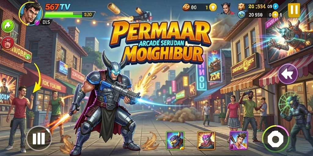 Tampilan gameplay seru dan menarik dari 567TV