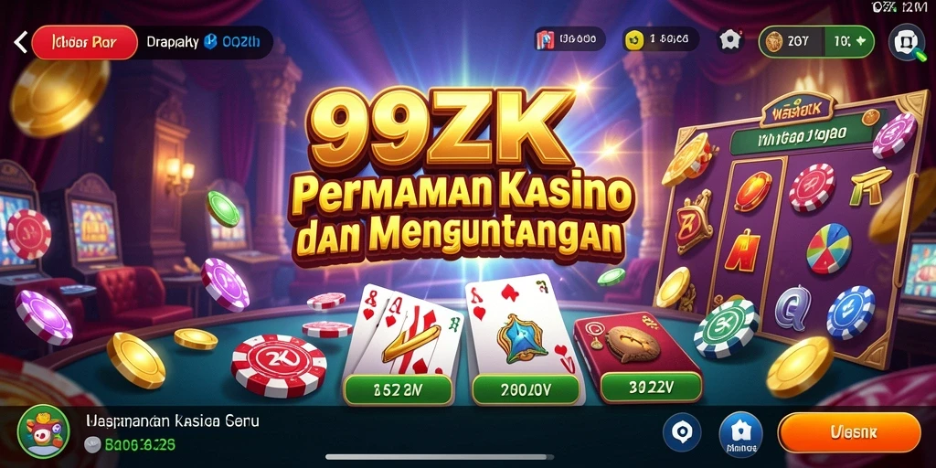 Screenshot gameplay Kasino 99ZK yang menampilkan suasana seru dan peluang menang.