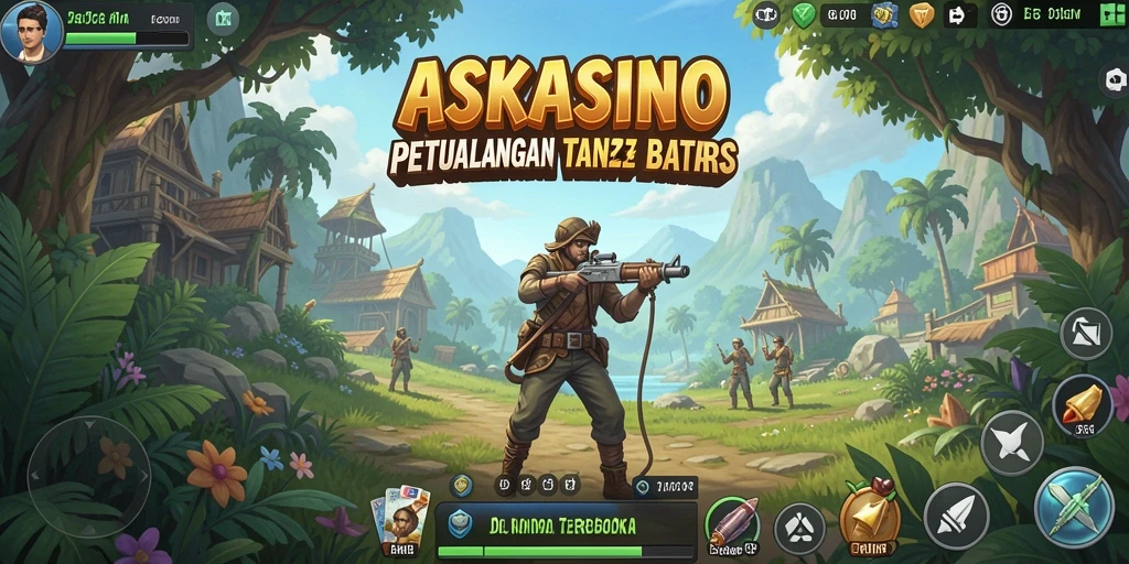 Tampilan menakjubkan dari gameplay ASKASINO yang luas.