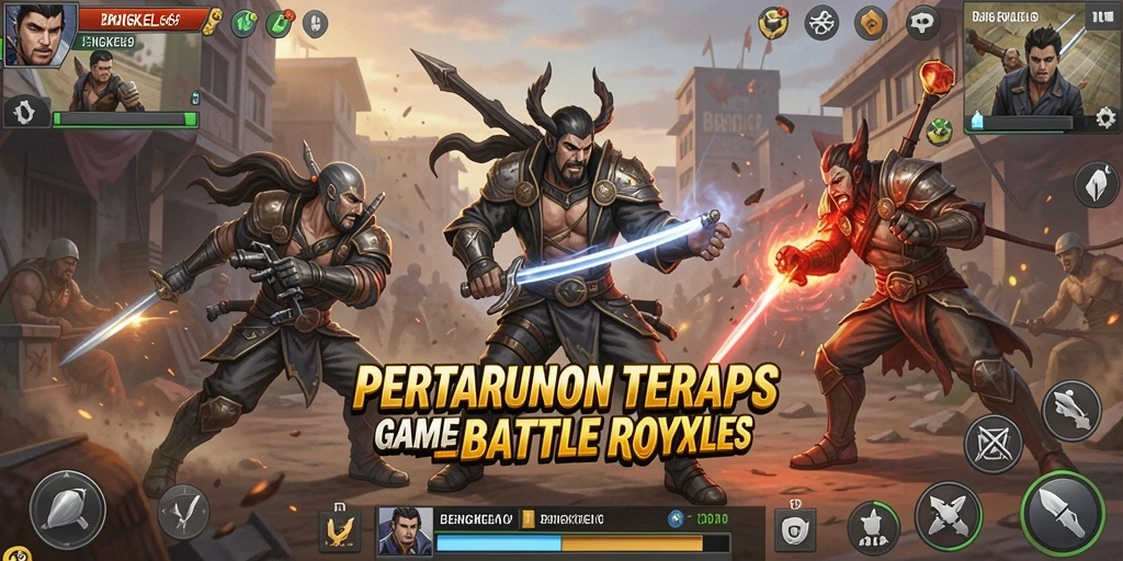 Tangkapan layar utama BENGKEL69 menunjukkan aksi Battle Royale yang mendebarkan.
