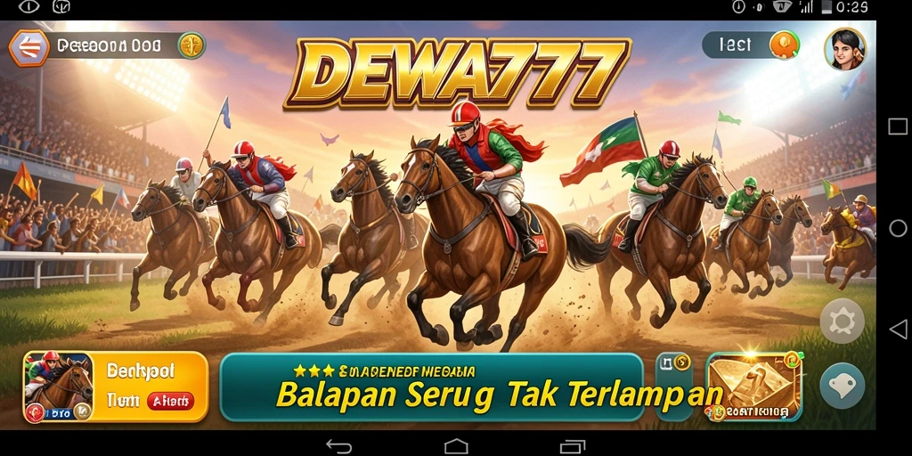 Gameplay seru DEWA777 dengan balapan penuh aksi.