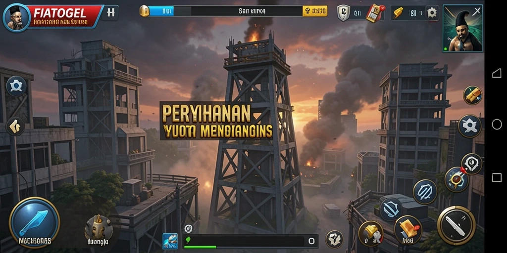 Tampilan gameplay <strong>FIATOGEL</strong> yang penuh aksi Tower Defense.