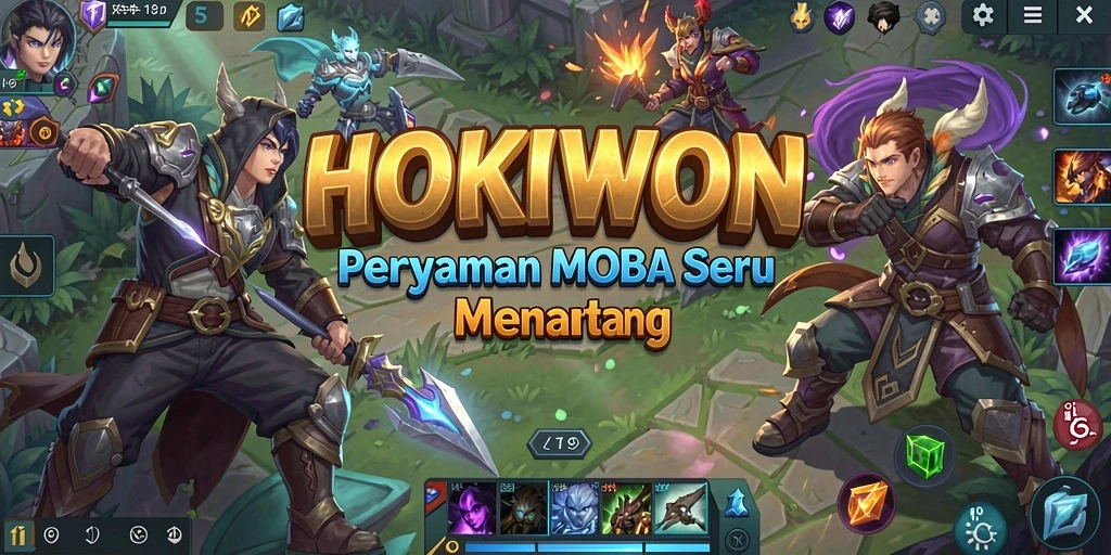 Tampilan gameplay <strong>HOKIWON</strong> yang seru dan penuh aksi.