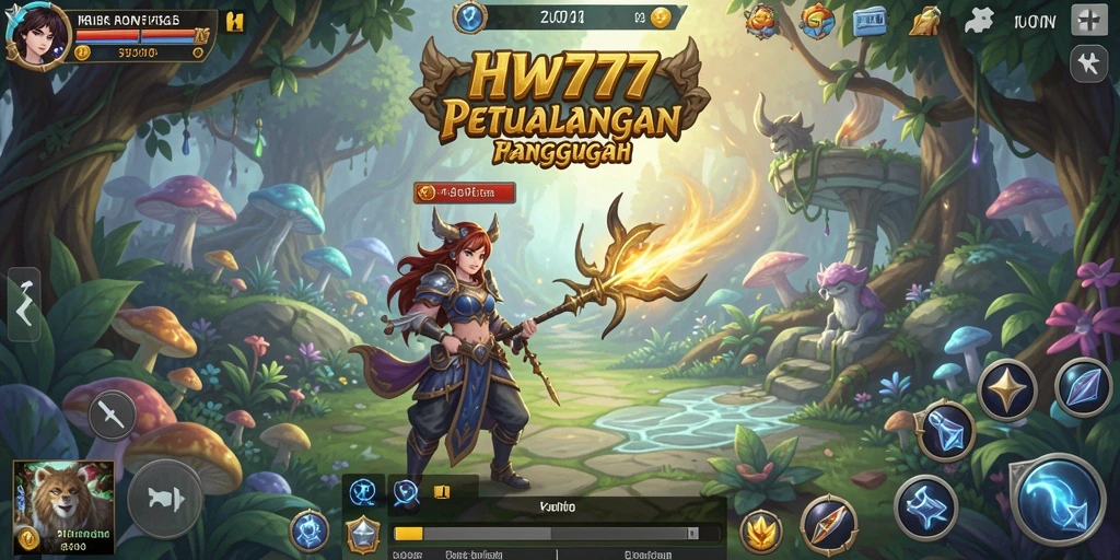 Tampilan gameplay HW777 yang menarik dan penuh warna.