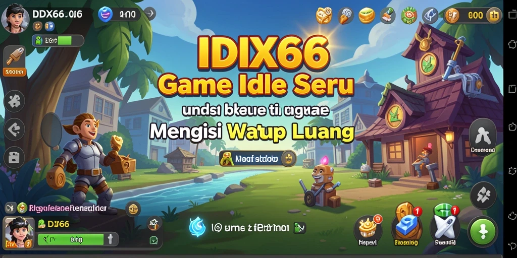 Screenshot gameplay <strong>IDX66</strong> menampilkan karakter yang aktif beraksi dalam mode Idle.