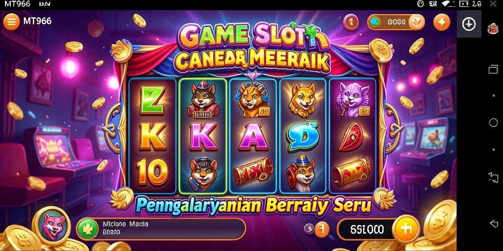 Tampilan gameplay dari MT966 saat bermain slot yang seru.