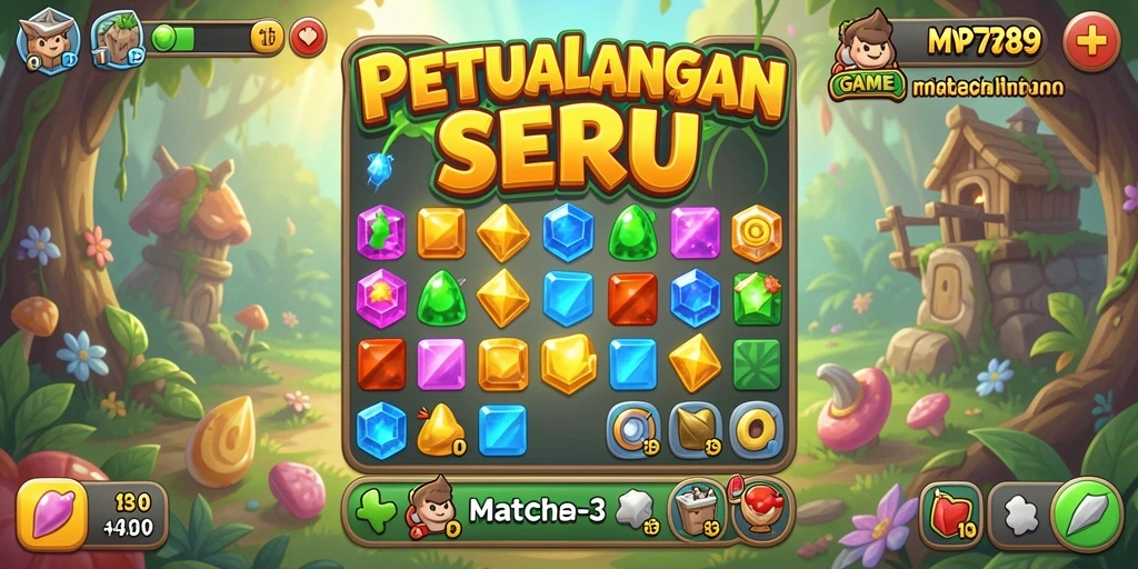 Tampilan gameplay menawan dari MVP789 yang penuh warna.