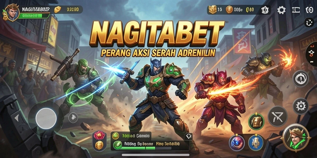 Screenshot NAGITABET yang menampilkan aksi pertarungan seru.
