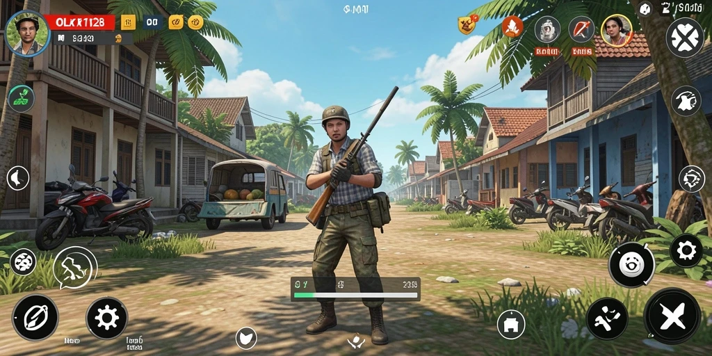 Screenshot menampilkan gameplay simulasi yang interaktif dan mendalam.