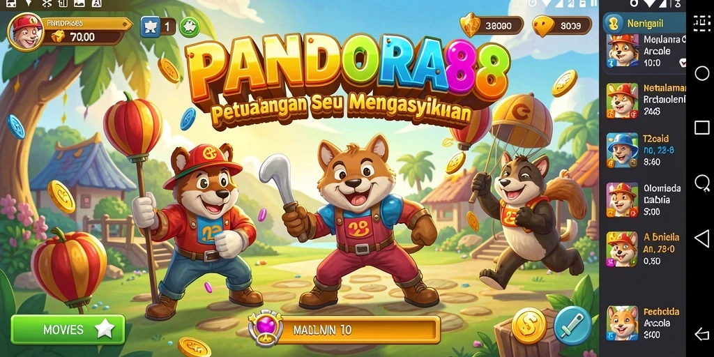 Tampilan gameplay seru dari PANDORA88 yang memukau.