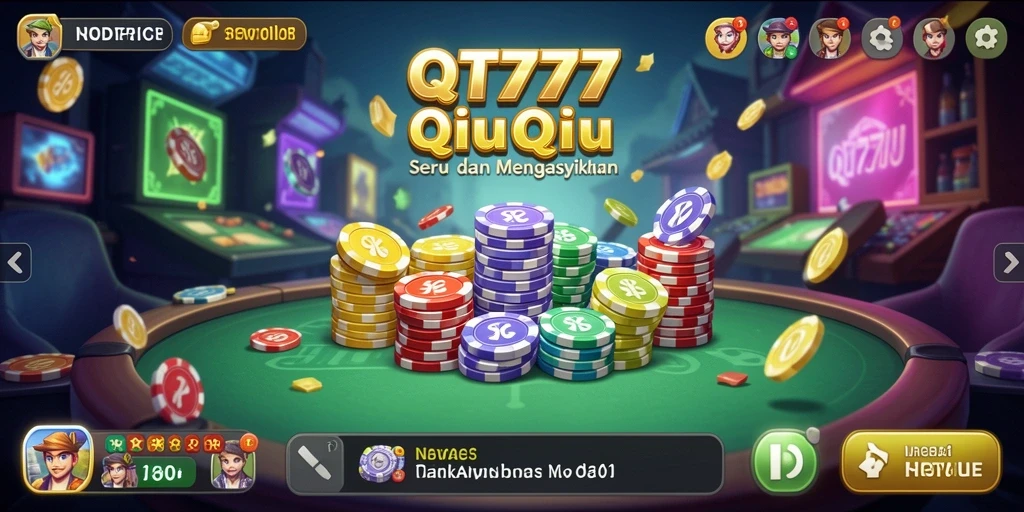 Tampilan gameplay QiuQiu yang menarik dan dinamis.
