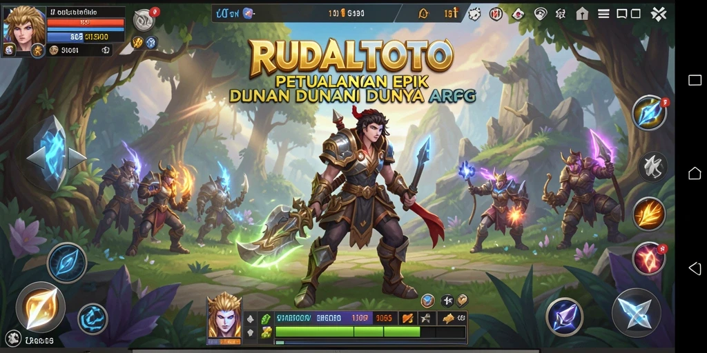 Tampilan gameplay yang menarik dalam RUDALTOTO dengan pertarungan seru.
