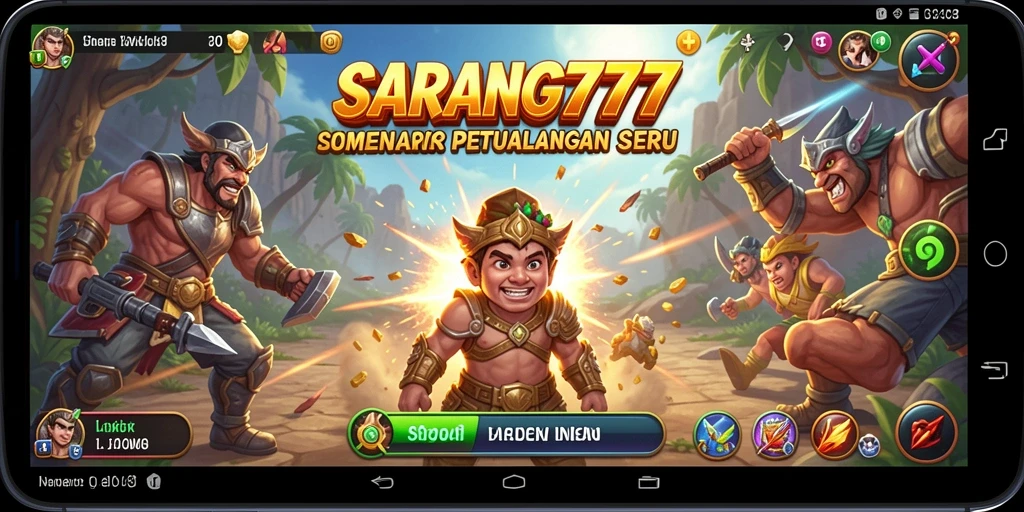 Screenshot SARANG777 menampilkan aksi gameplay yang mendebarkan dalam simulasi.