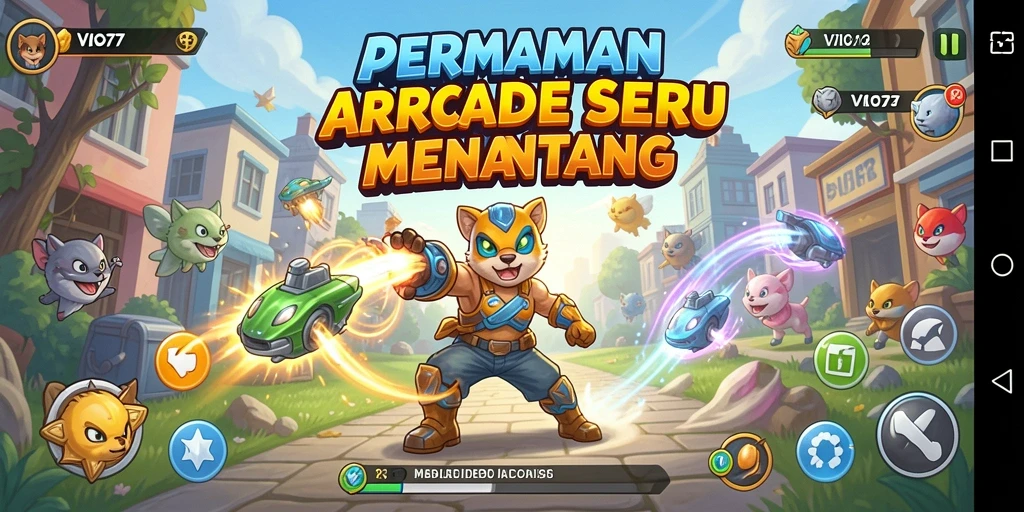 Tampilan gameplay VIO77 yang penuh aksi dan tantangan.